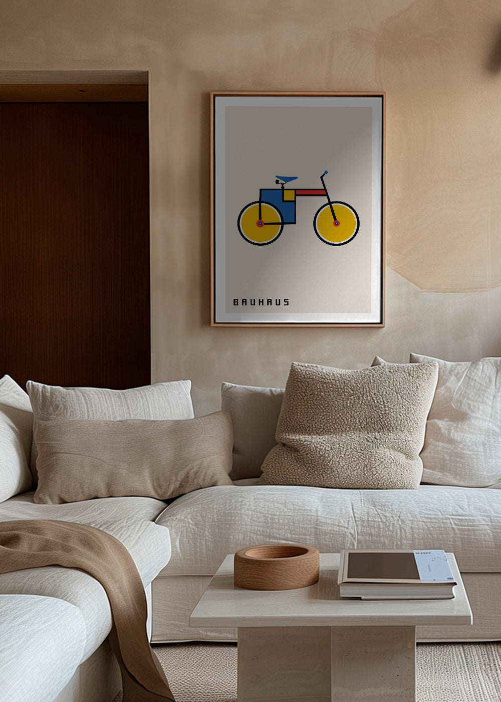 Geometrisk poster Bauhaus cykel