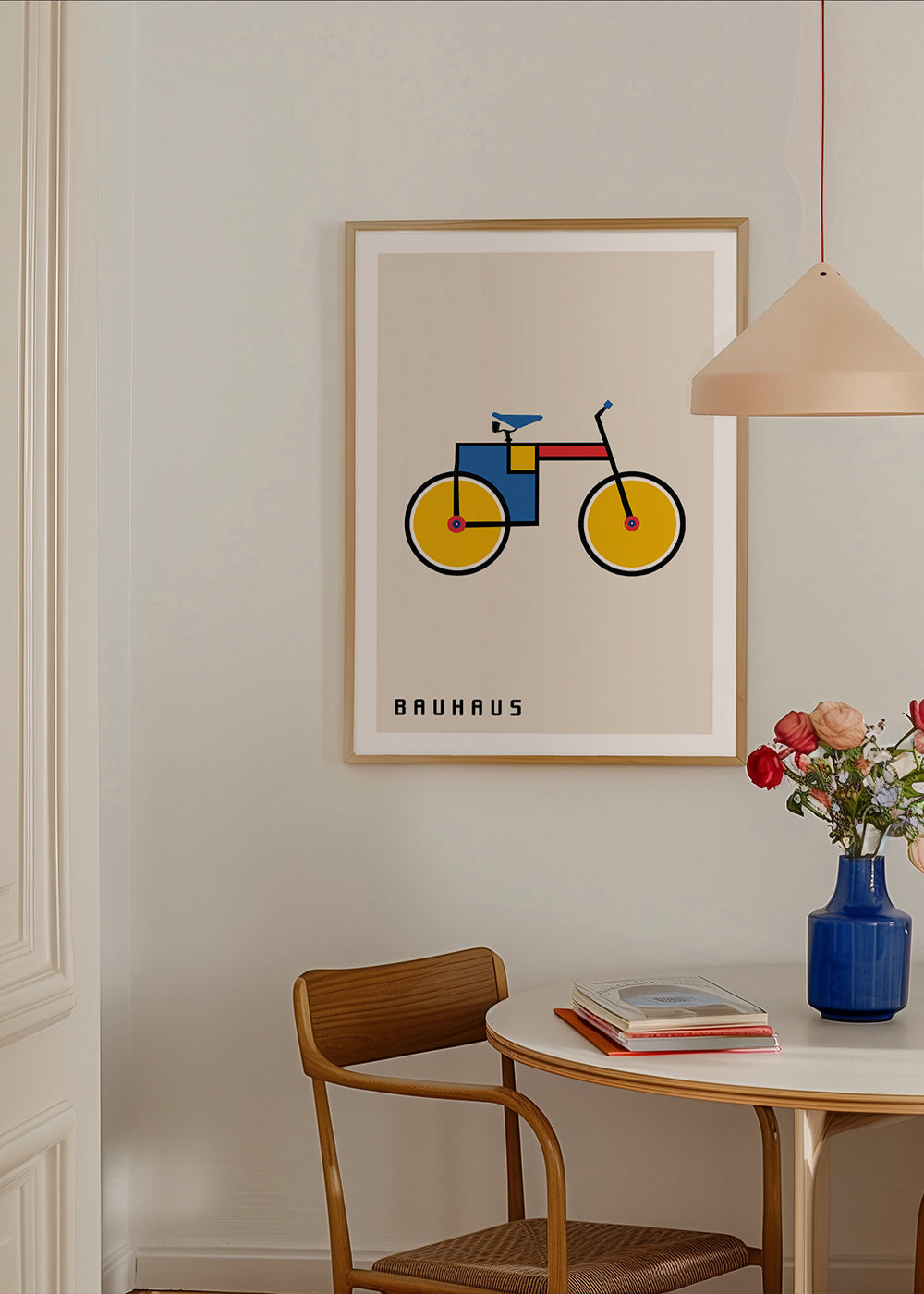 Geometrisk poster Bauhaus cykel