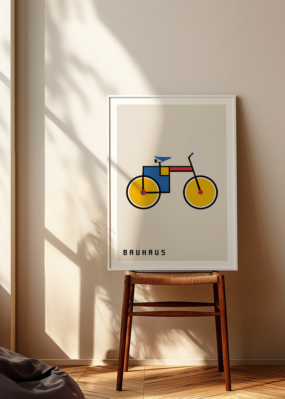Geometrisk poster Bauhaus cykel