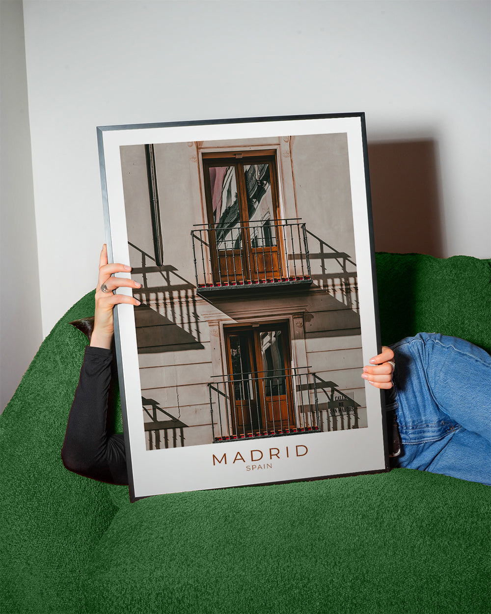 Stadskonst Madrid med balkonger