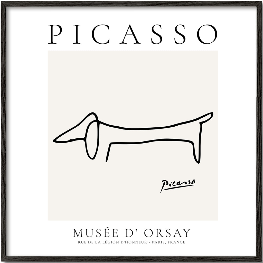 Linjehund i Picassostil