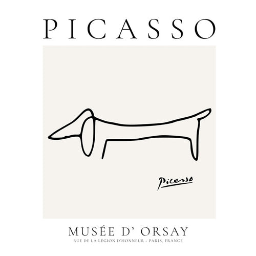 Linjehund i Picassostil