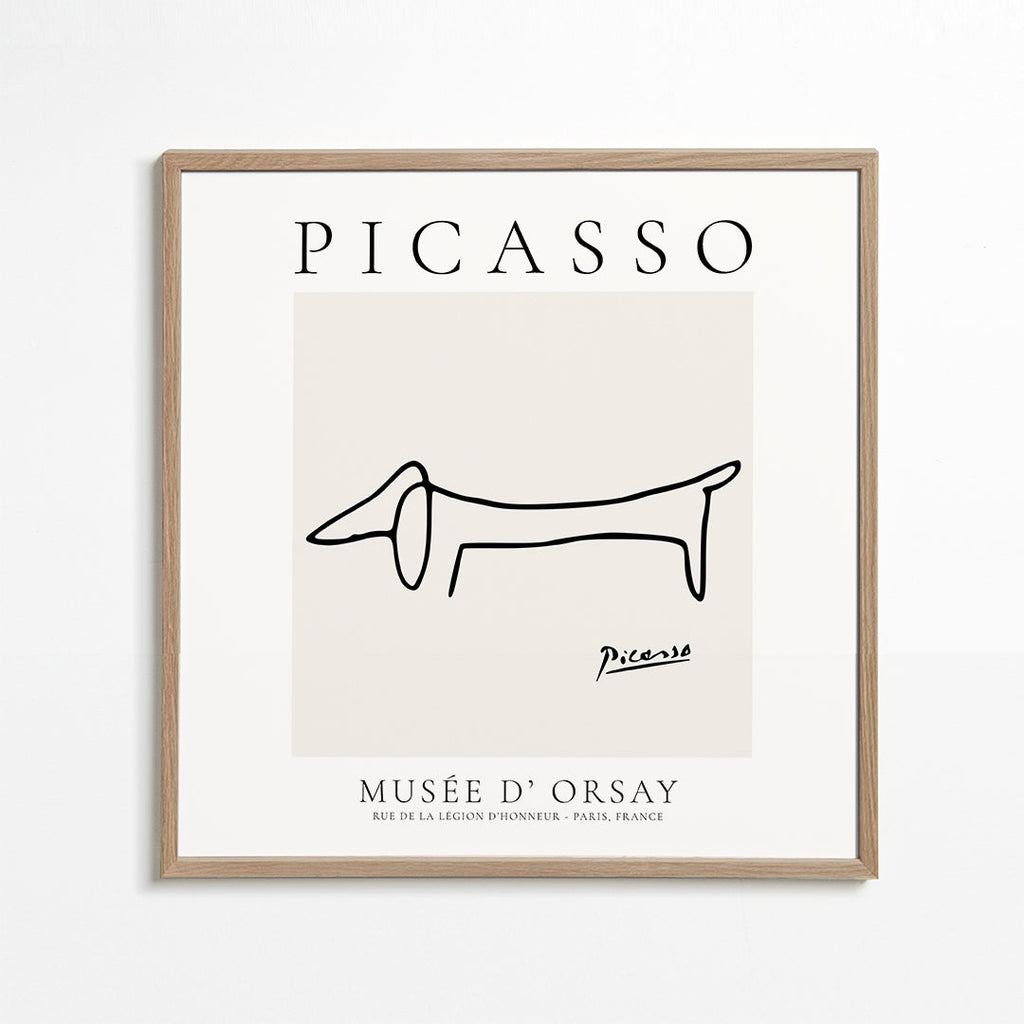 Linjehund i Picassostil