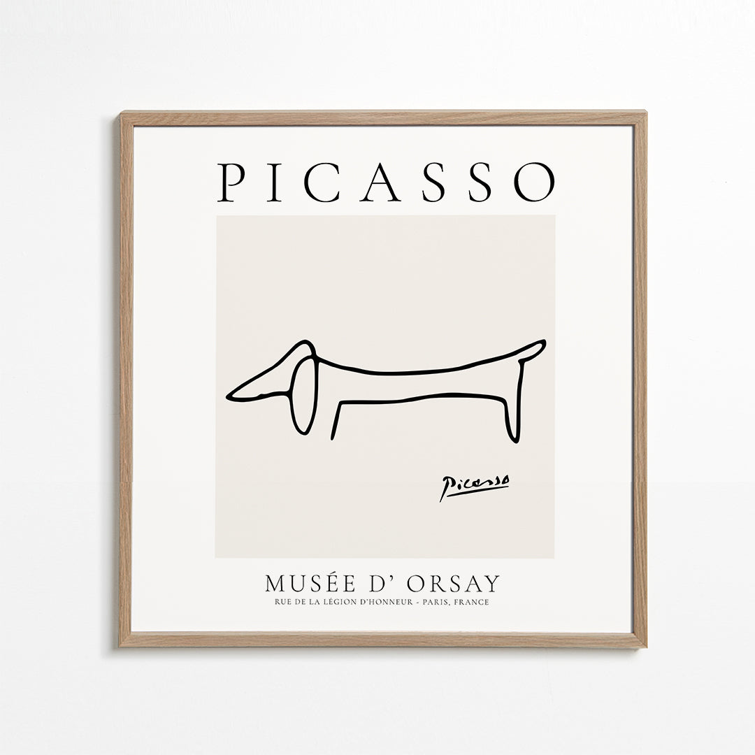 Linjehund i Picassostil