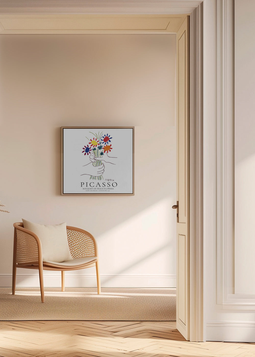 Botanisk poster: skiss av blombukett