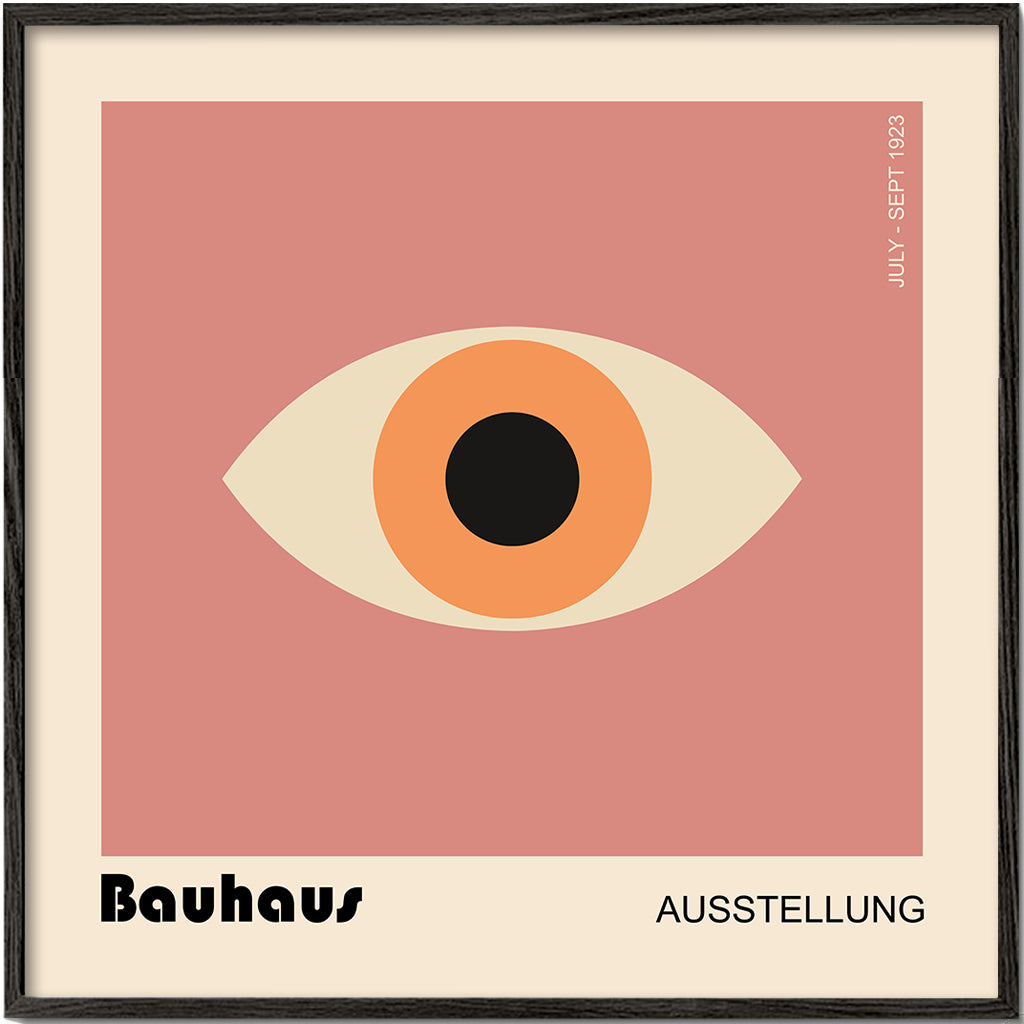 Geometrisk poster Bauhaus-öga