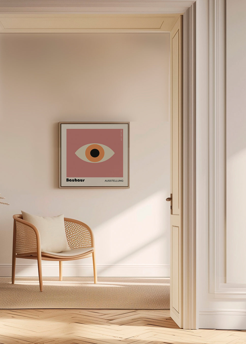 Geometrisk poster Bauhaus-öga