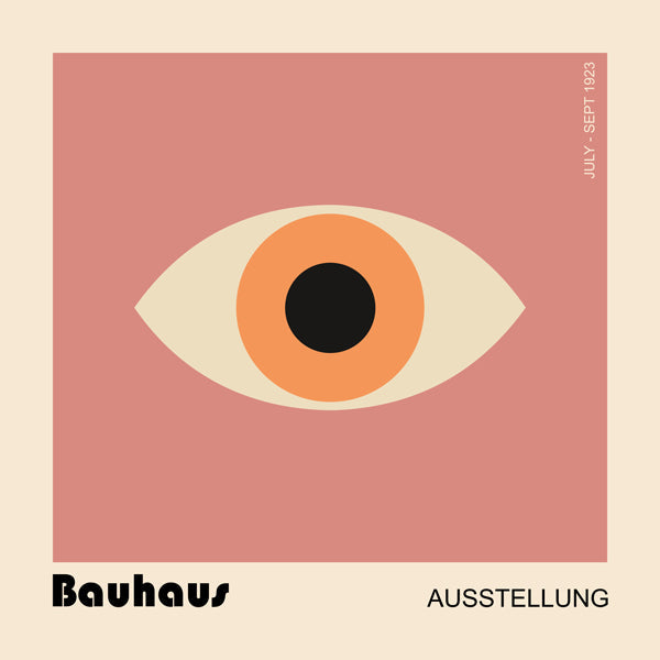 Geometrisk poster Bauhaus-öga