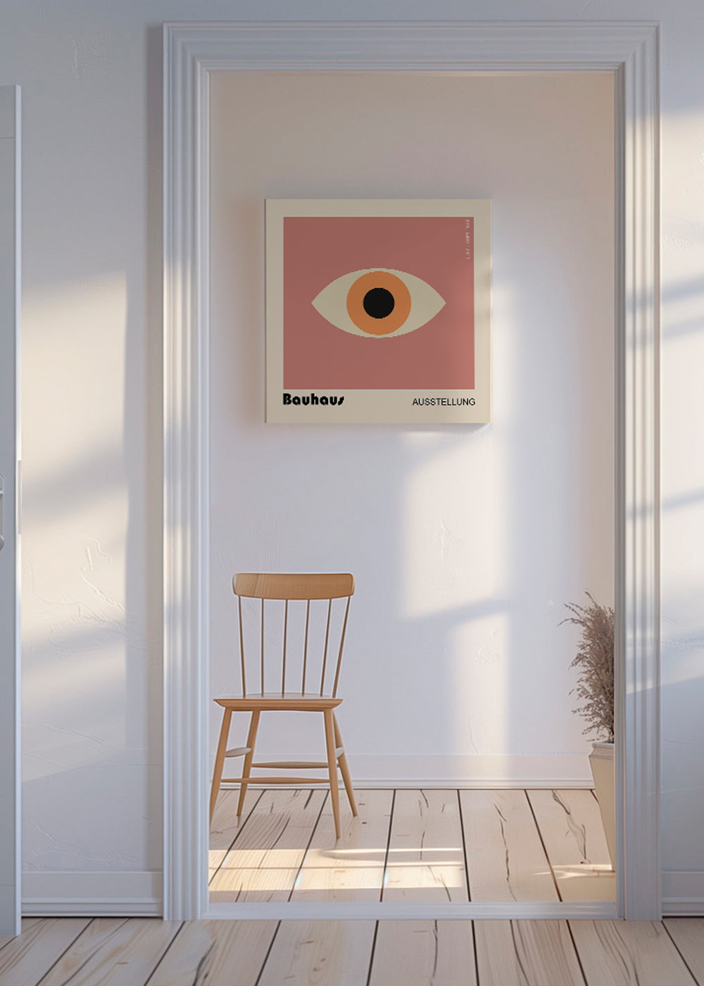 Geometrisk poster Bauhaus-öga