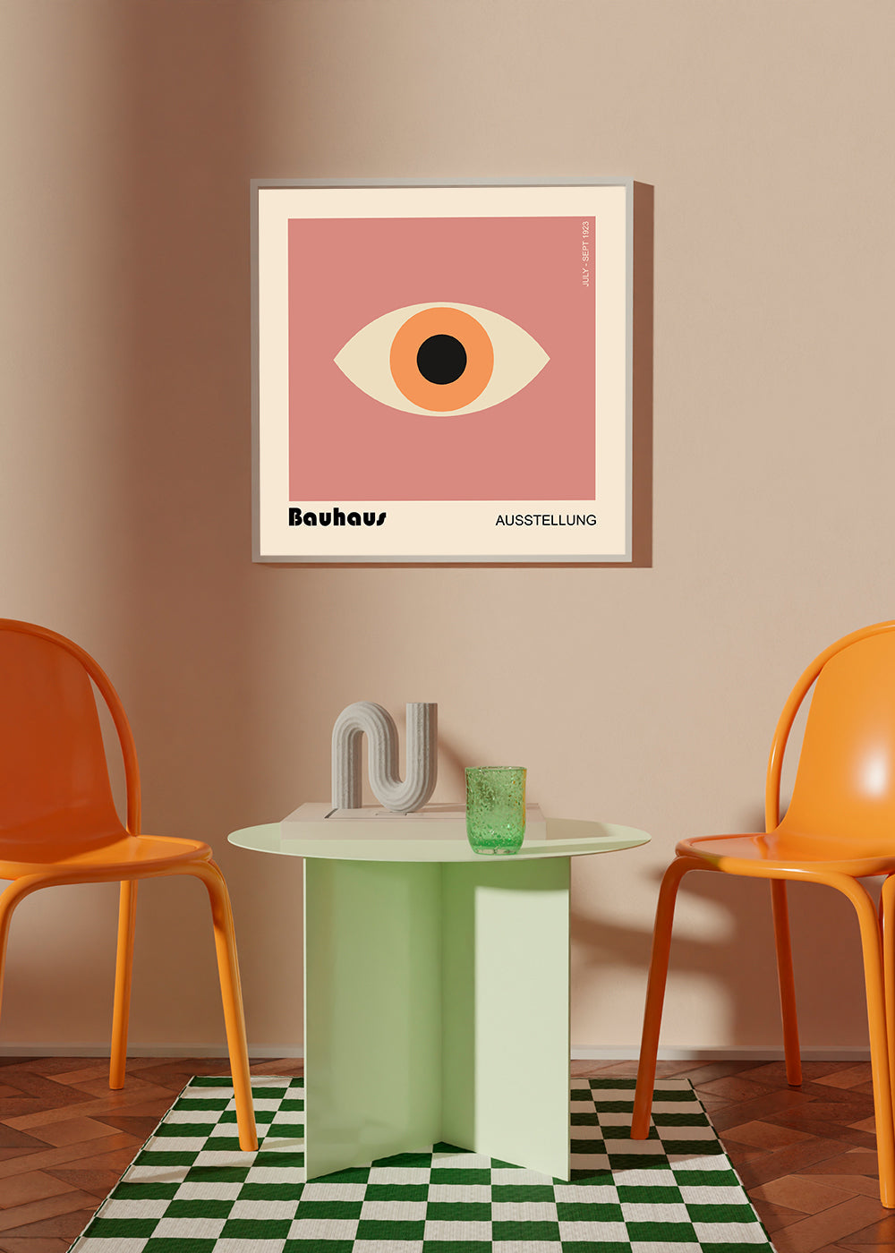 Geometrisk poster Bauhaus-öga