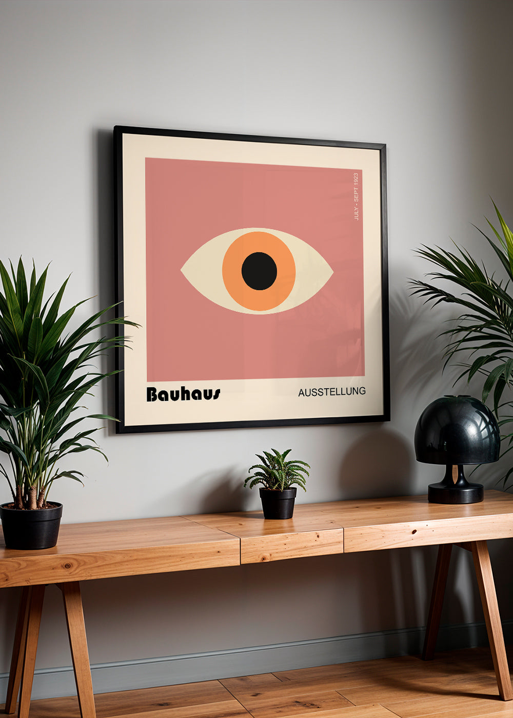 Geometrisk poster Bauhaus-öga