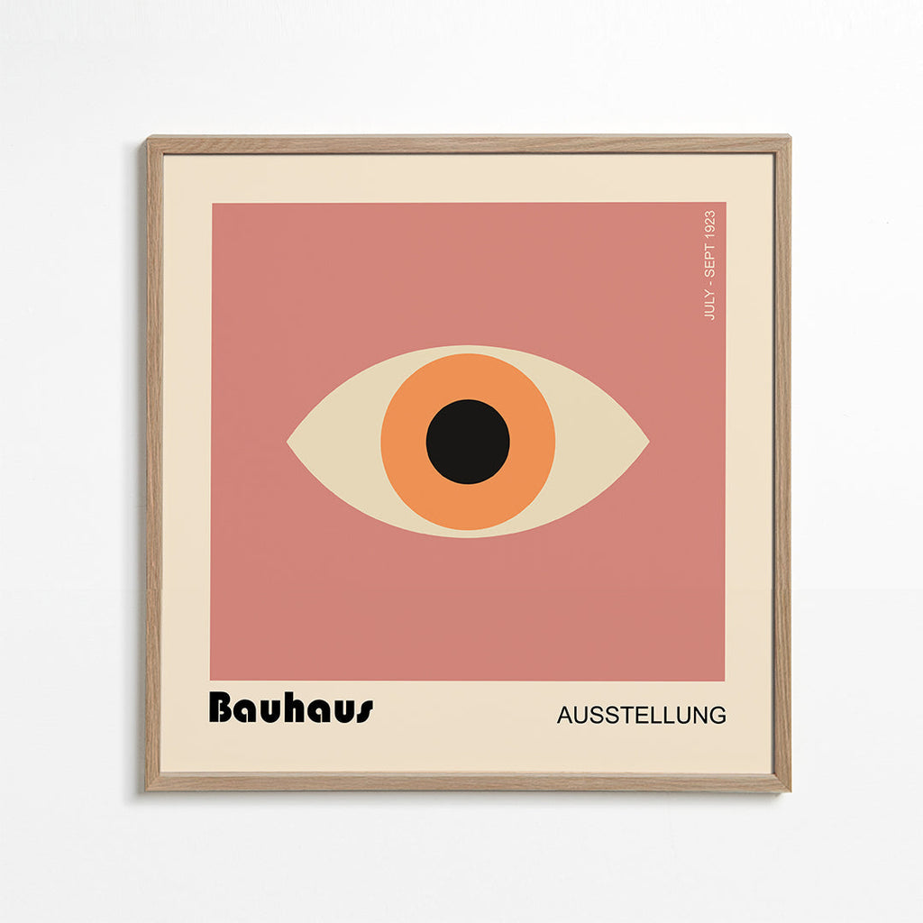 Geometrisk poster Bauhaus-öga