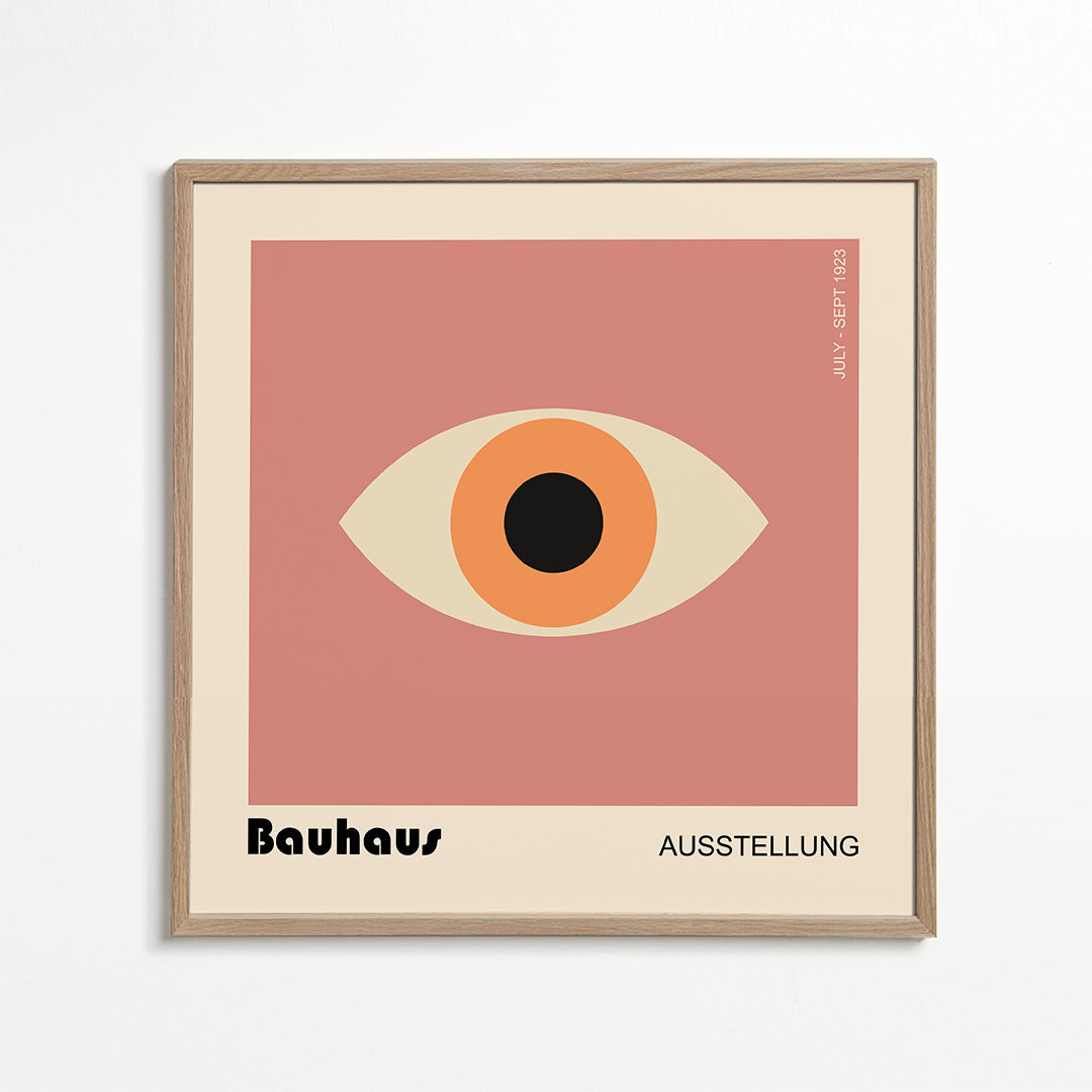 Geometrisk poster Bauhaus-öga