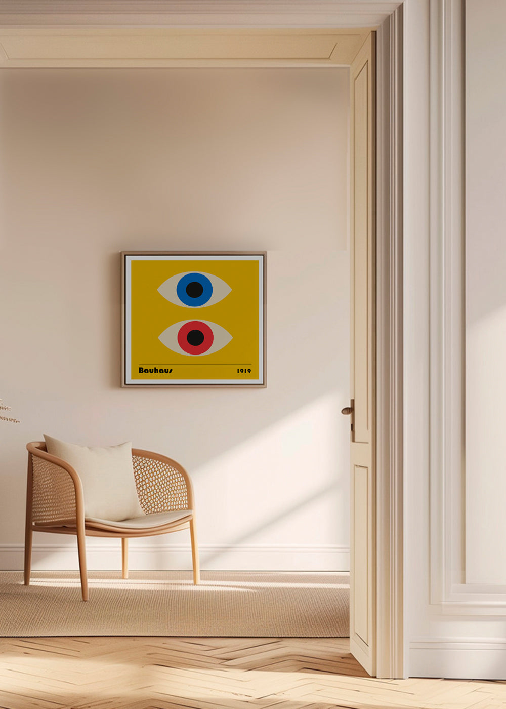 Geometrisk tavla med Bauhaus-ögon