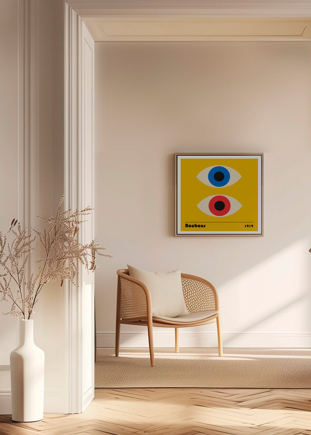 Geometrisk tavla med Bauhaus-ögon