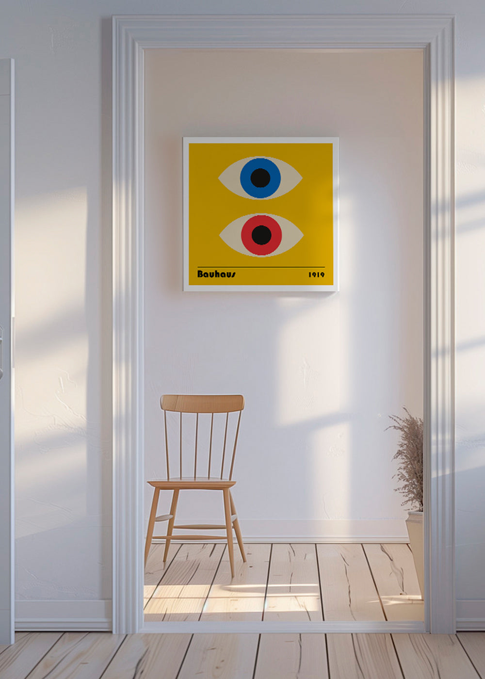 Geometrisk tavla med Bauhaus-ögon