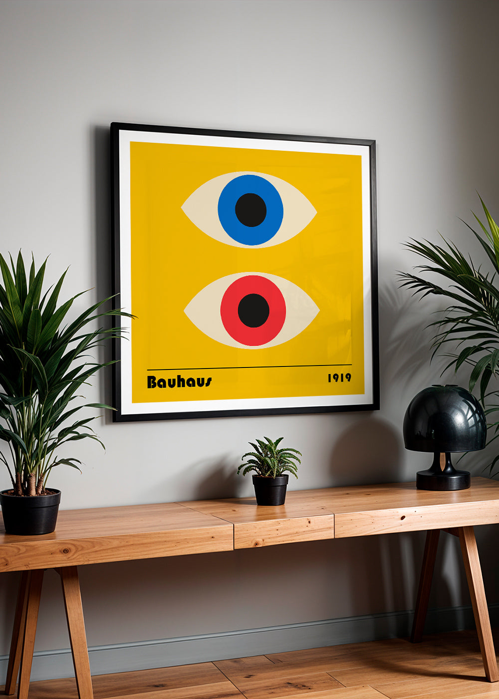 Geometrisk tavla med Bauhaus-ögon