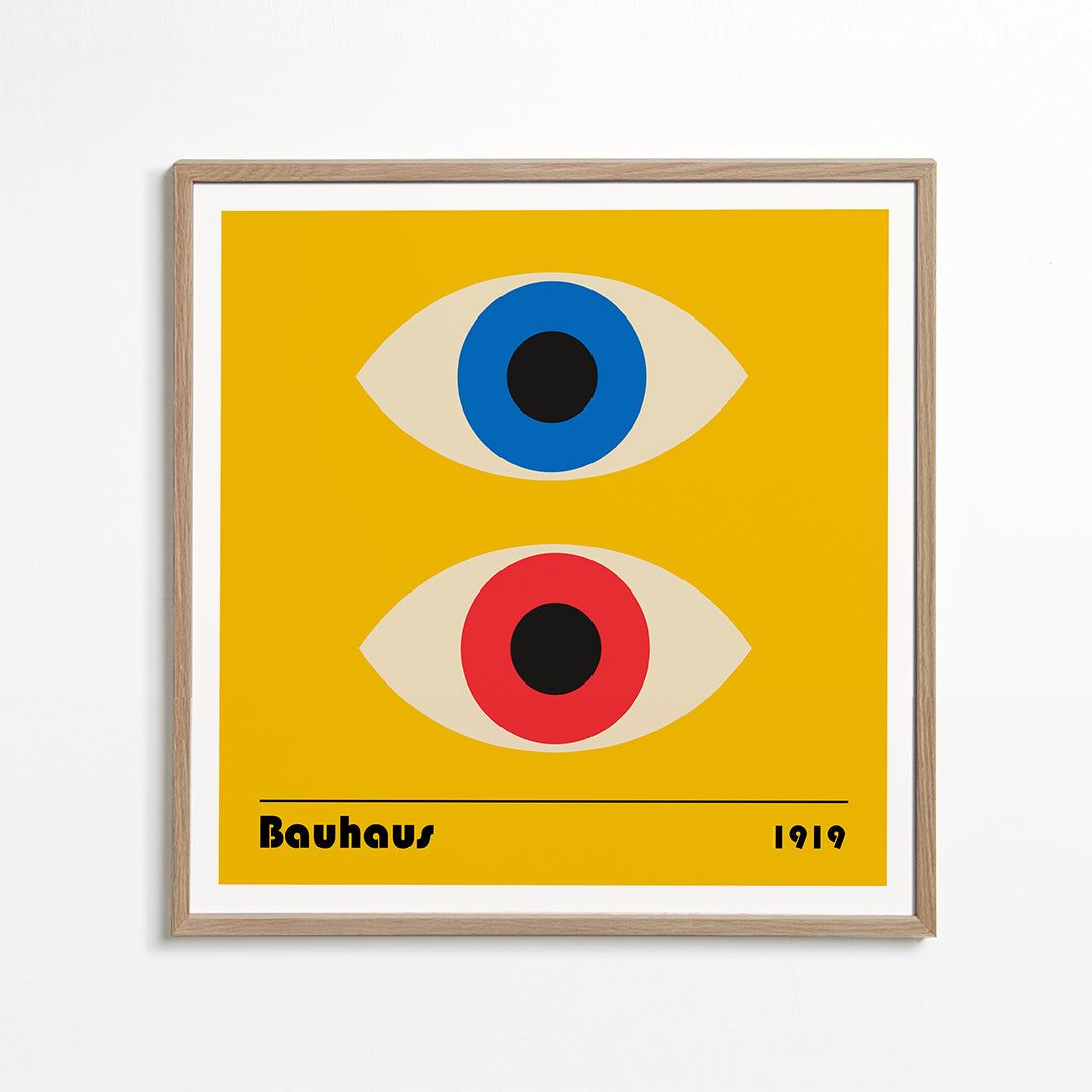 Geometrisk tavla med Bauhaus-ögon