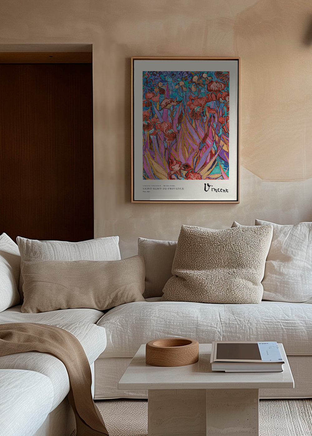 Botanisk poster: Färgstarka iris