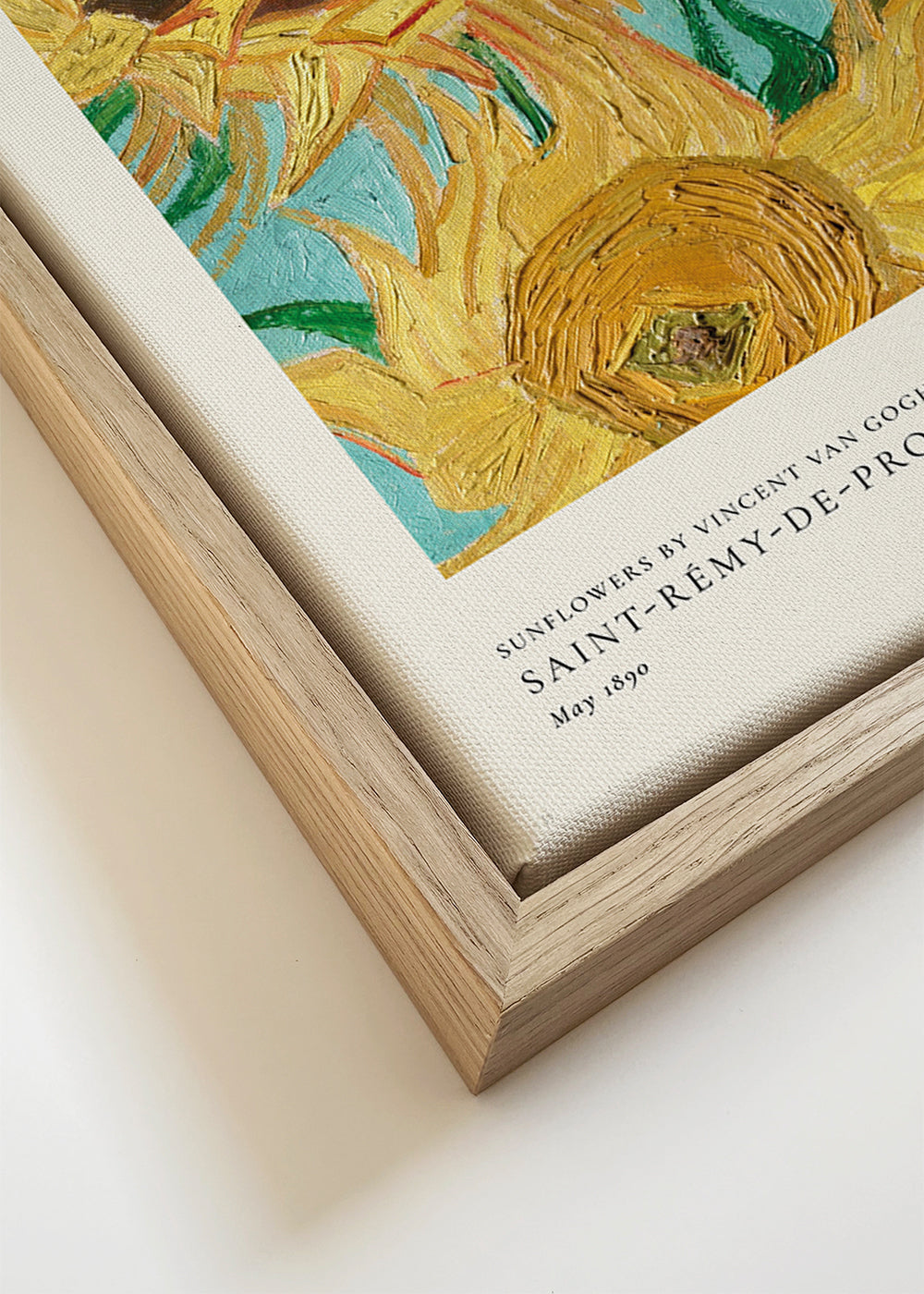Botanisk poster med solrosor i olja