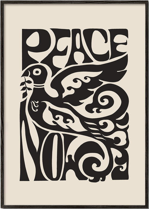 Vintage-affisch Duvan och 70-tals typografi