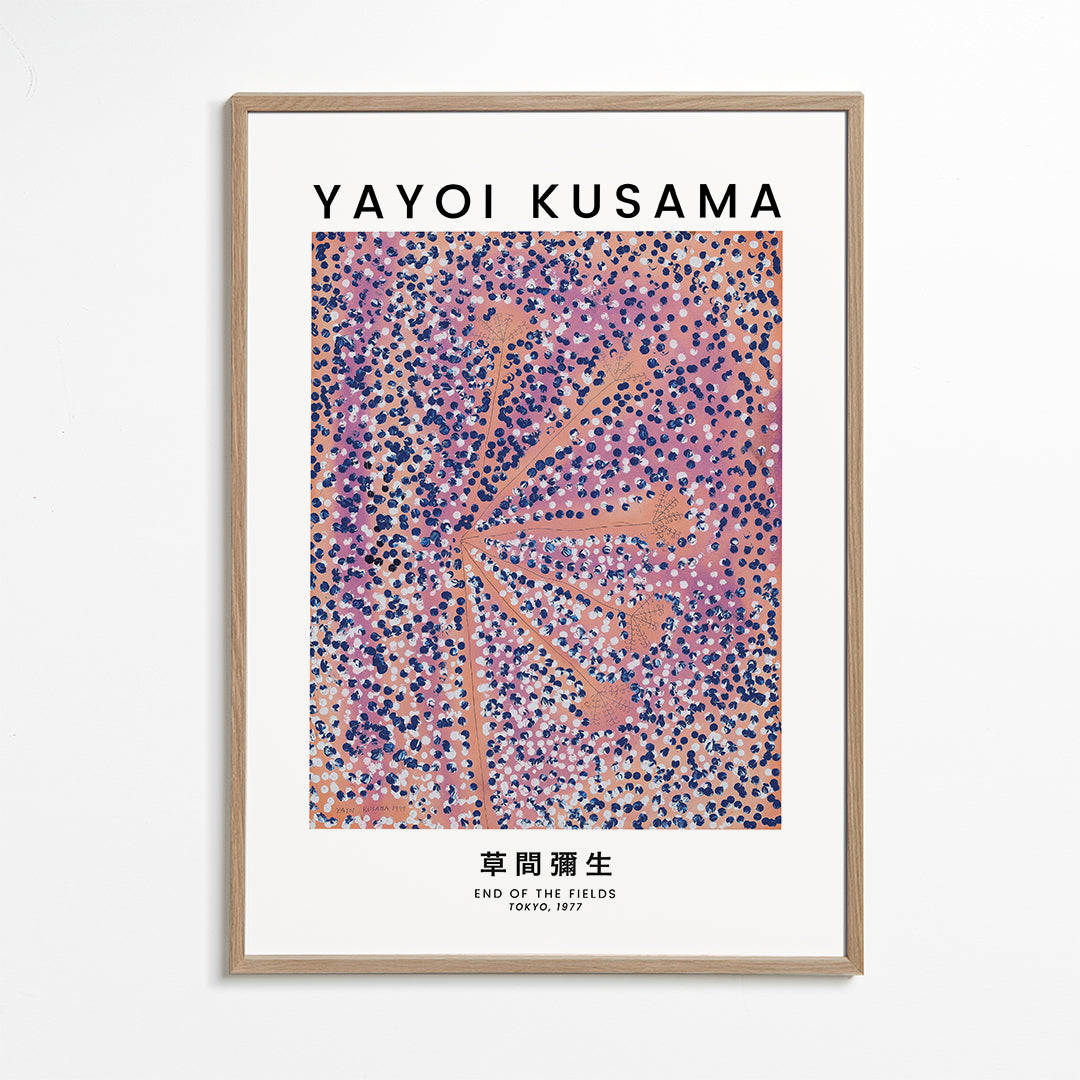 Illustrationsposter japanskt prickmönster