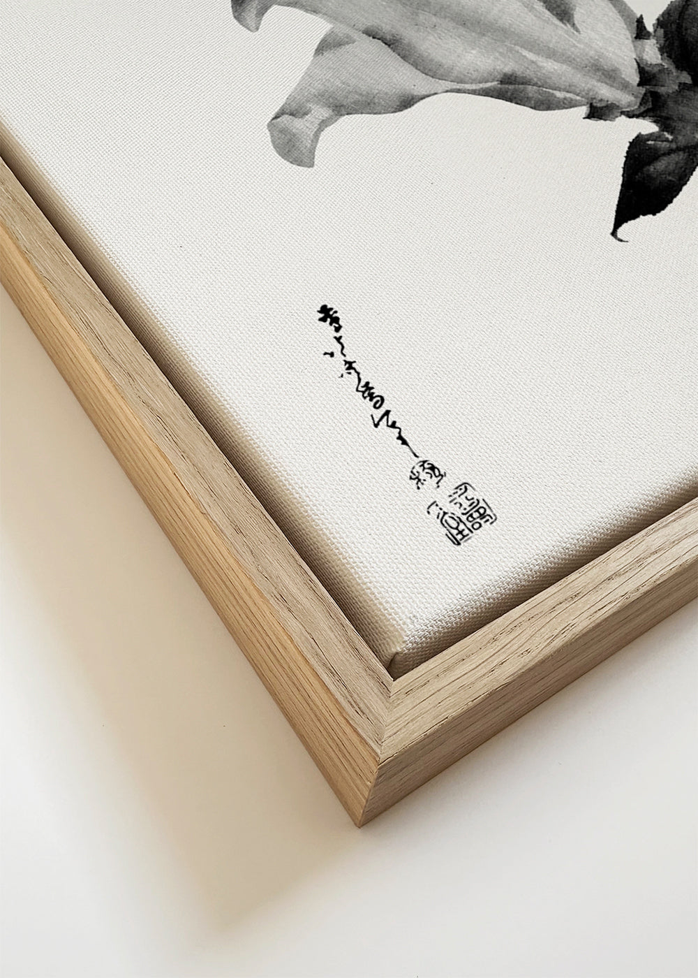Botanisk poster Hokusai: japansk iris i bläck