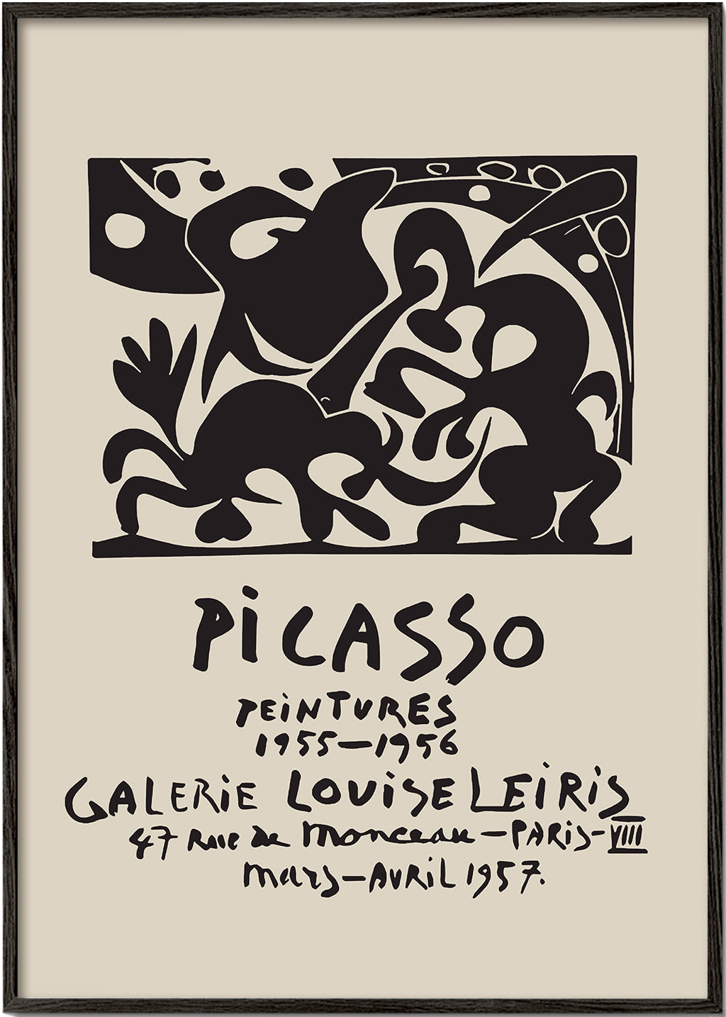 Vintage utställningsaffisch Picasso