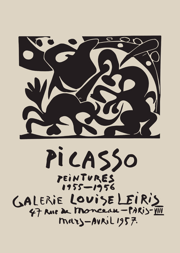 Vintage utställningsaffisch Picasso