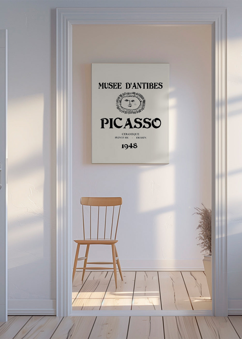Vintage affisch Musée d'Antibes Picasso 1948