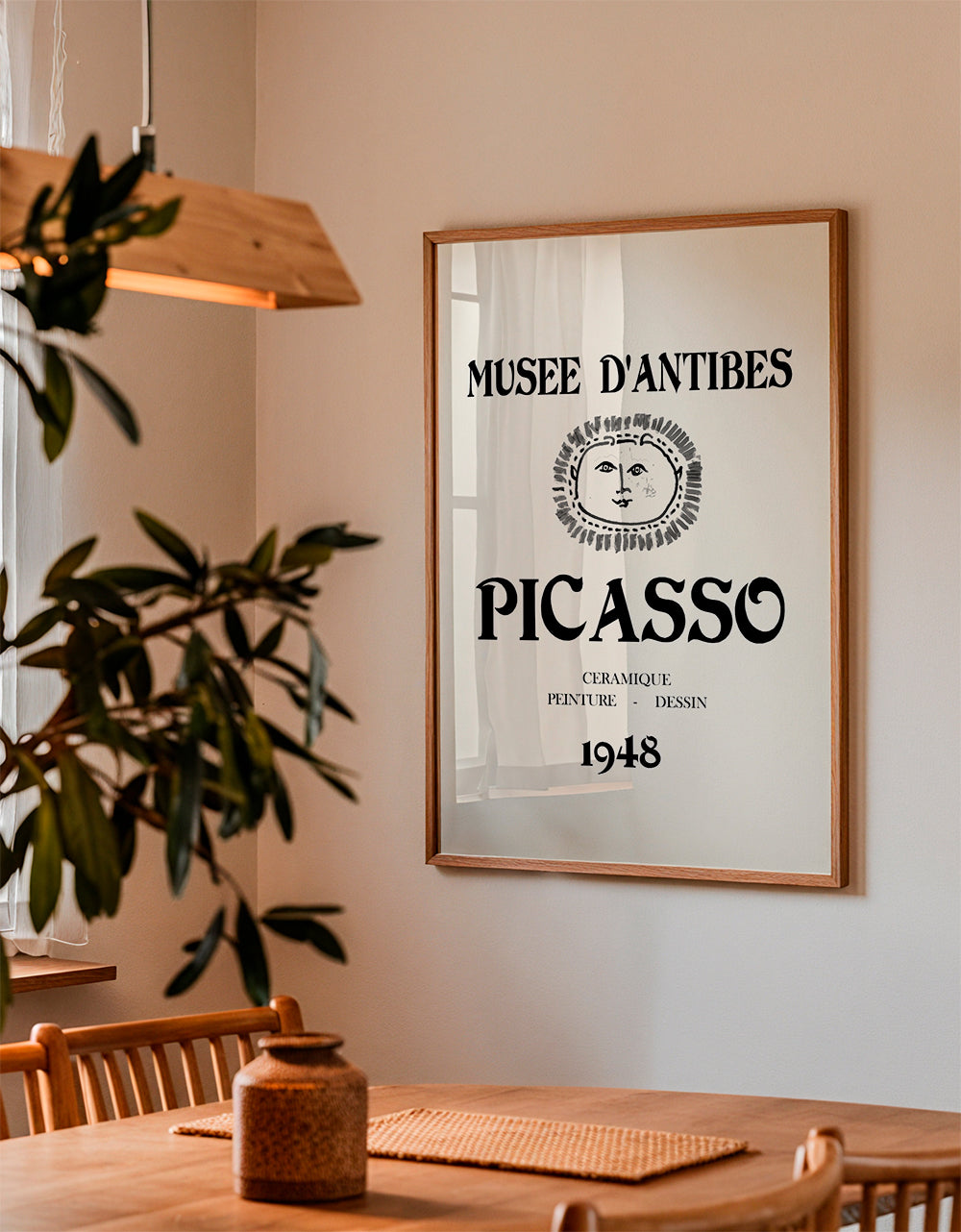 Vintage affisch Musée d'Antibes Picasso 1948