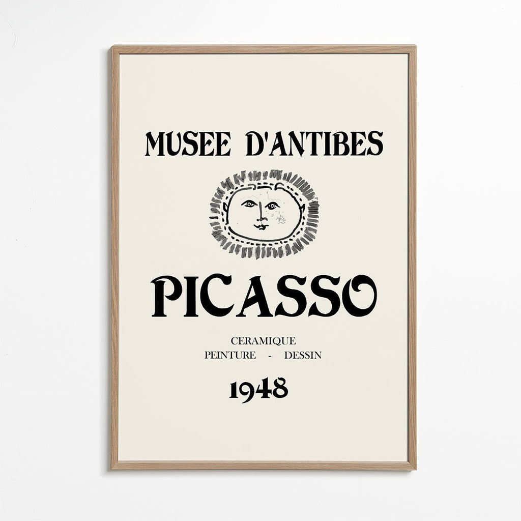 Vintage affisch Musée d'Antibes Picasso 1948