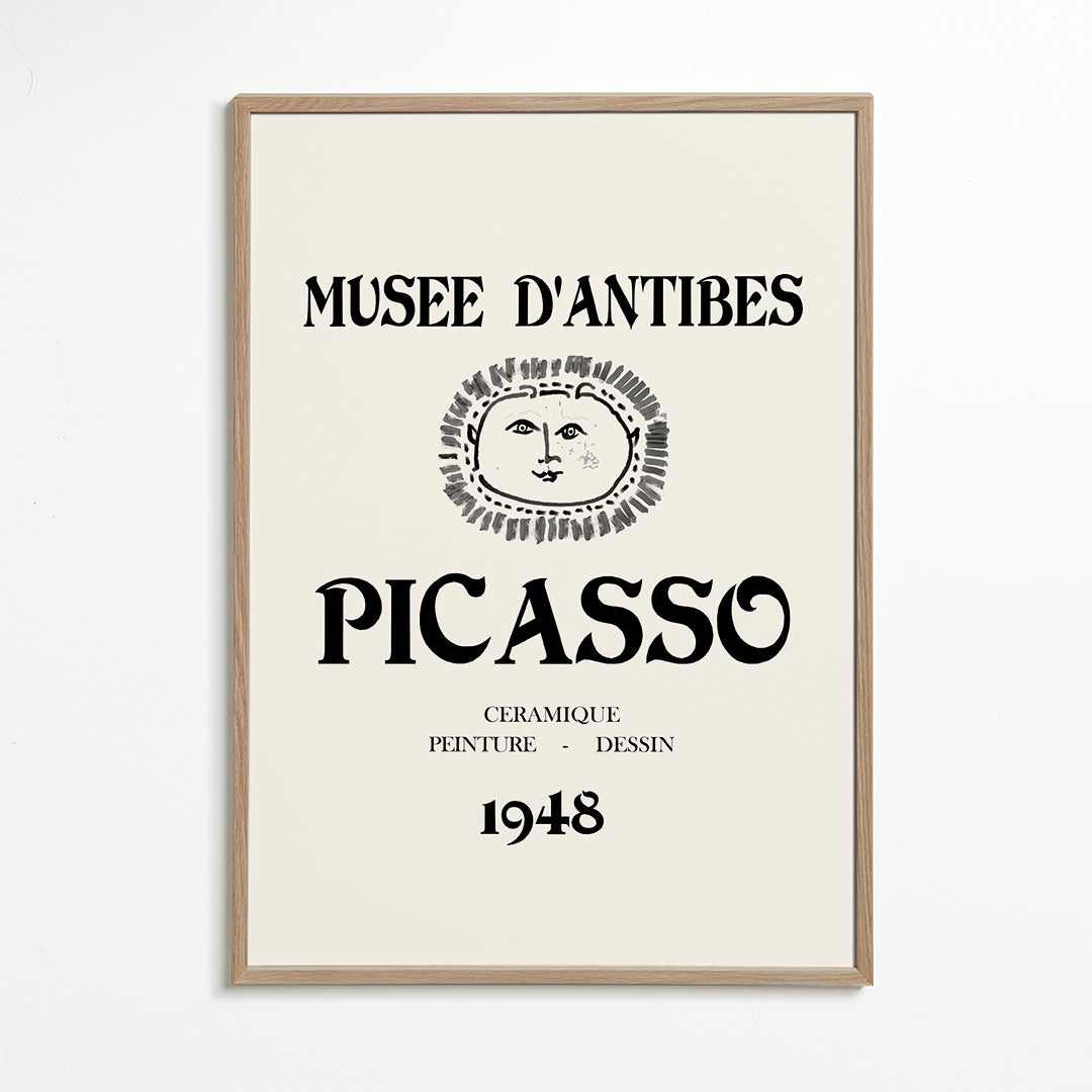 Vintage affisch Musée d'Antibes Picasso 1948