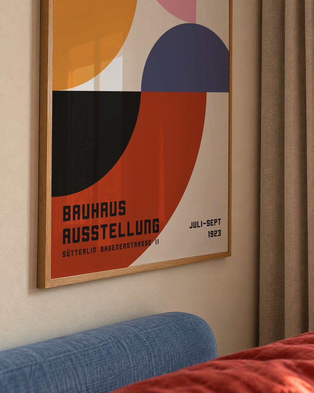 Bauhaus Exhibition Poster 1923 - Framed poster detail