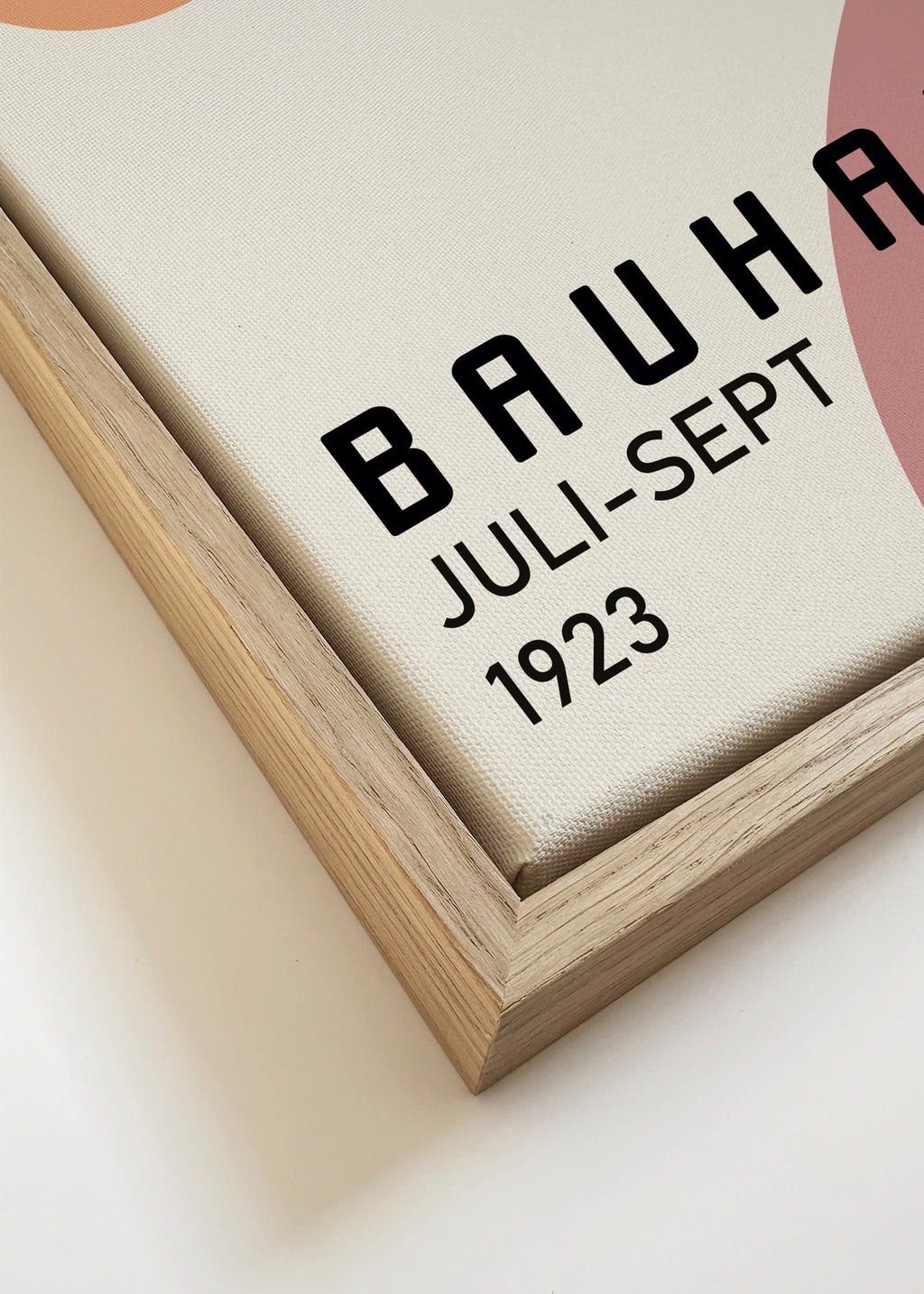 COLORFUL BAUHAUS NO.1 POSTER - Framed canvas detail