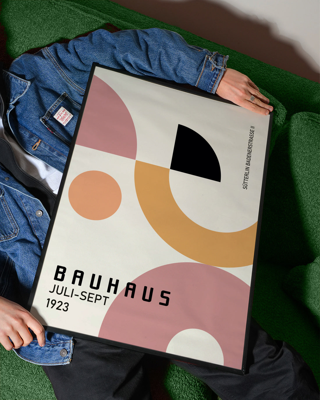COLORFUL BAUHAUS NO.1 POSTER - Framed poster detail