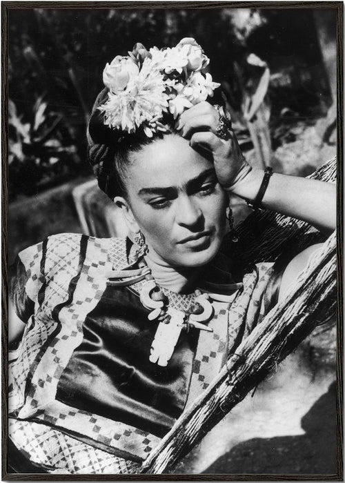 Vintage porträttfotografi av Frida Kahlo