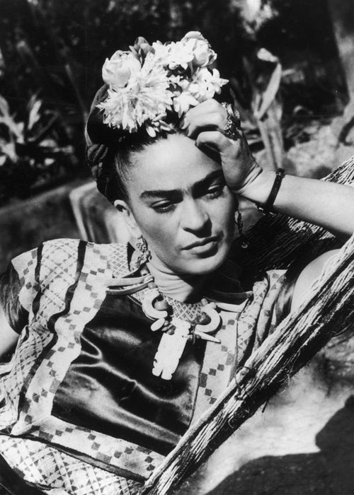 Vintage porträttfotografi av Frida Kahlo