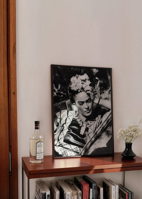 Vintage porträttfotografi av Frida Kahlo