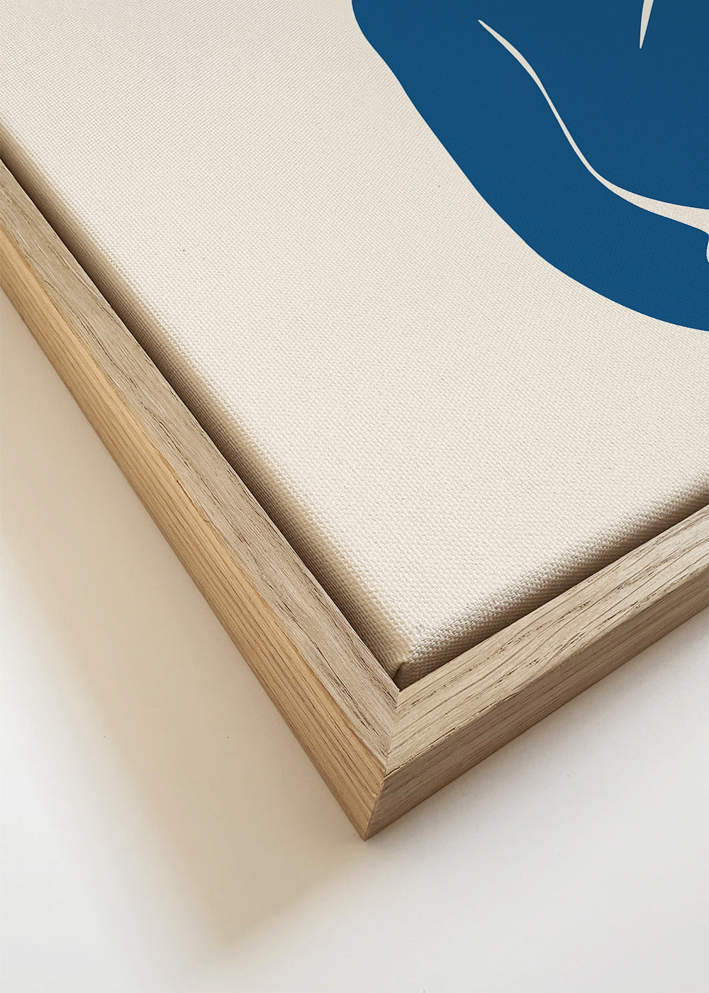 Blue Nude II-illustration med minimalistisk figur