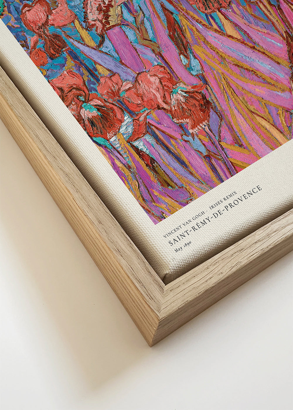 Botanisk poster: Iris i postimpressionistisk stil