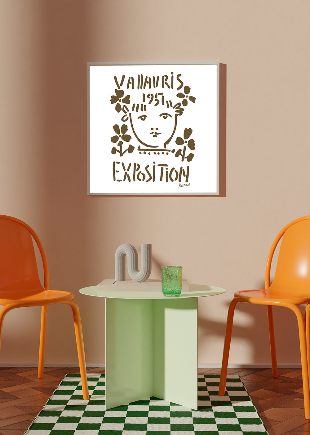 Vintage poster Vallauris Exposition 1951