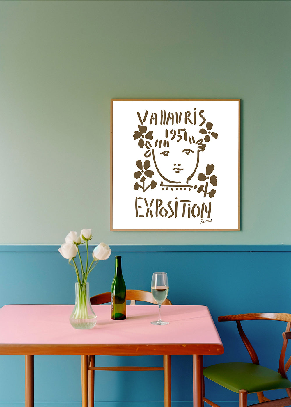 Vintage poster Vallauris Exposition 1951