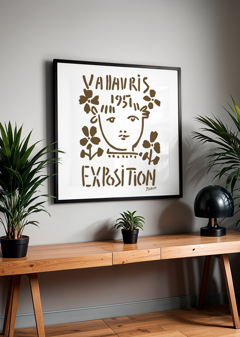 Vintage poster Vallauris Exposition 1951