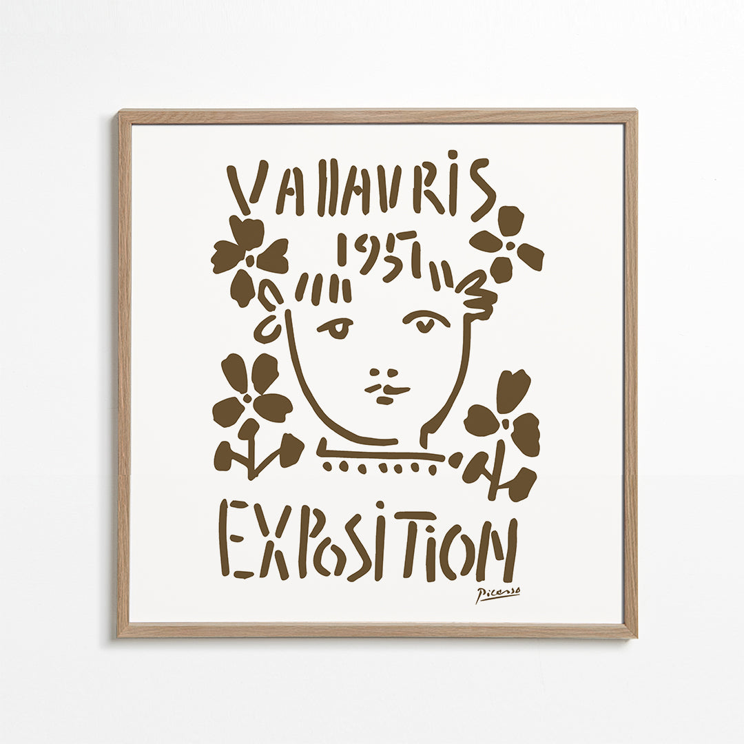 Vintage poster Vallauris Exposition 1951