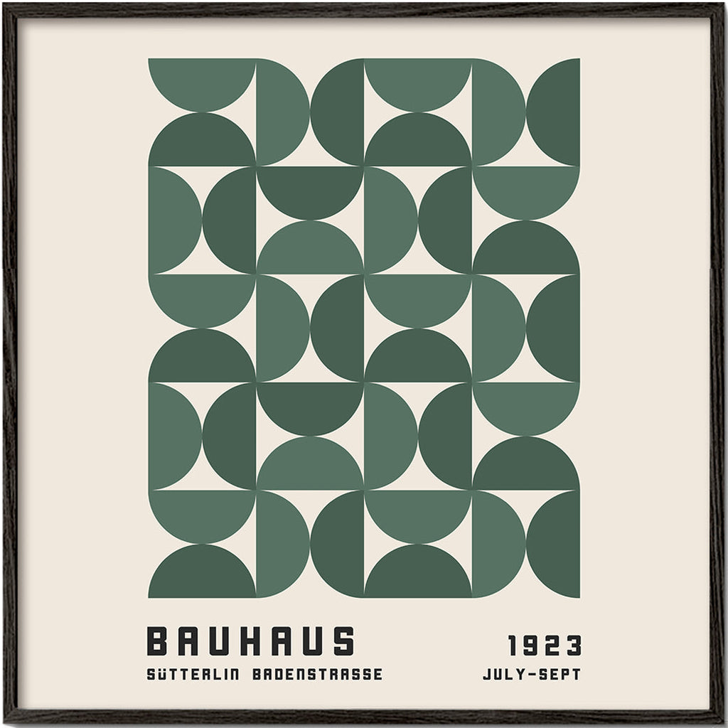 Geometrisk poster Bauhaus grön 1923