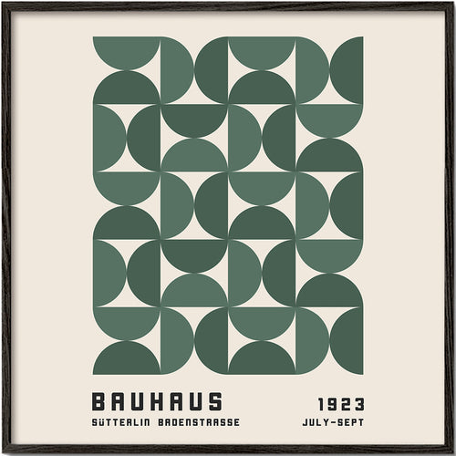 Geometrisk poster Bauhaus grön 1923
