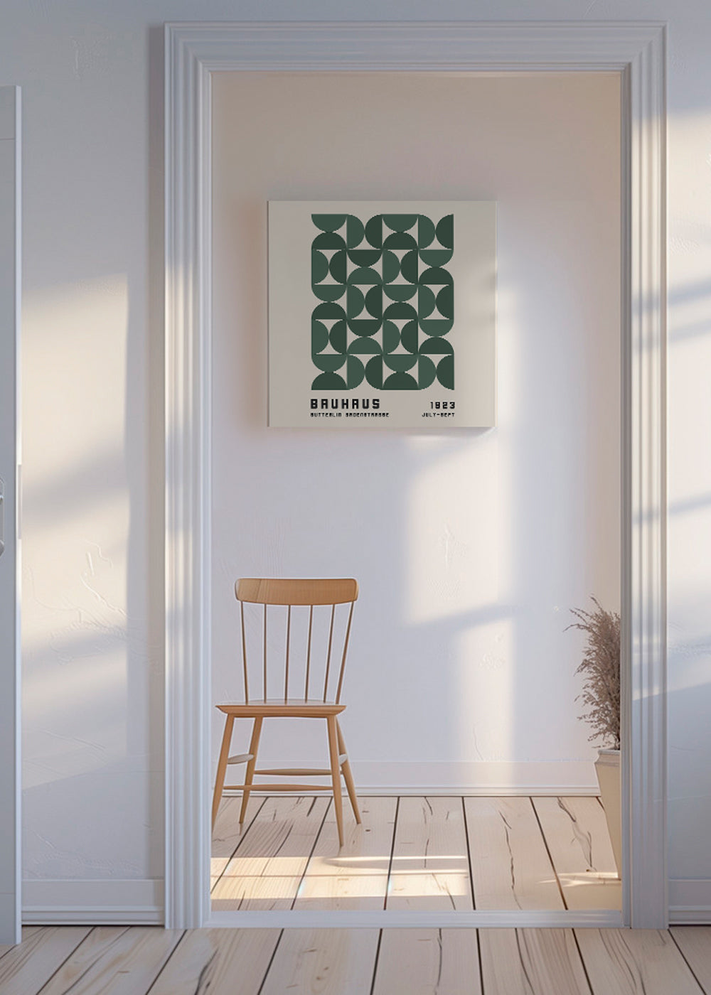 Geometrisk poster Bauhaus grön 1923