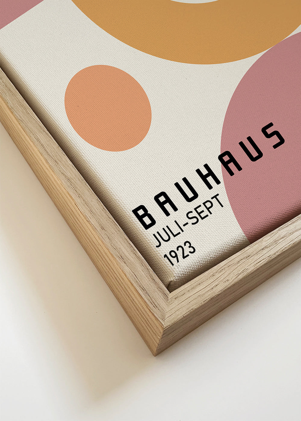 Geometrisk Bauhaus-affisch med cirkulära former