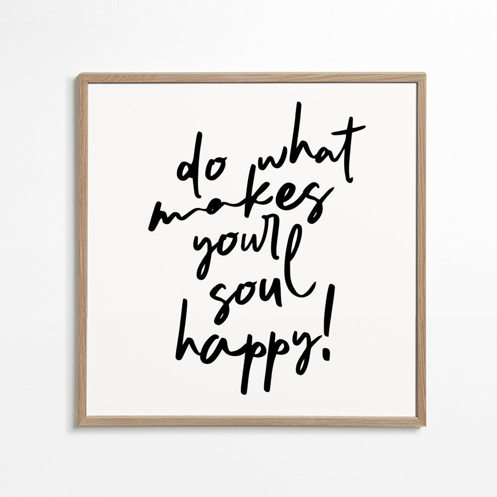 Minimalistisk affisch med handskriven citat